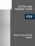 Active and Passive Voice