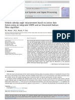 Vehicle Side Slip Angle Measurement Based On Sensor Data