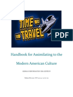 Handbook For Assimilating To The Modern American Culture