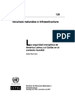 La Seguridad Energetica en Eamerica Latina y El Caribe El CEPAL PDF