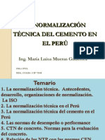 Normalizacion Tecnica Del Cemento en El Peru