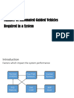 Number of Automated Guided Vehicles Required in A System