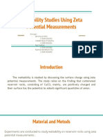 Wettability Studies Using Zeta Potential Measurements