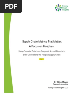Supply Chain Metrics That Matter-A Focus on Hospitals-6 JAN 20131