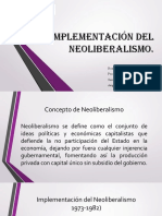 Implementación neoliberalismo Chile 1973-1982