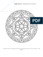 Mandala para La Gratitud