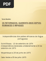 Os Retornados, Quarenta Anos Depois