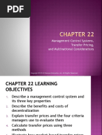 Management Control Systems, Transfer Pricing, and Multiational Considerations