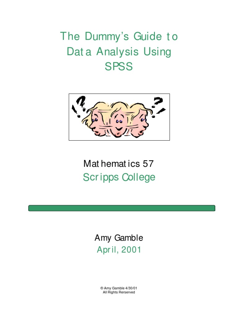 SPSS Data Analysis Guide for Tests | PDF | Standard Score | Student's T ...