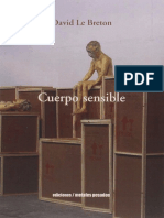 David Le Breton - Cuerpo Sensible PDF