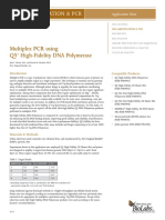 Multiplex PCR Using Q5 High-Fidelity DNA Polymerase