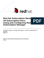 Red Hat Subscription Management 1 RHSM en US