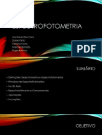 Apresentação Transdução - Espectrometria