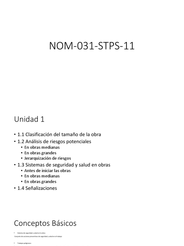 Nom 031 STPS 11 | PDF | Riesgo | Naturaleza