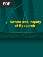 Nature and Inquiry of Research