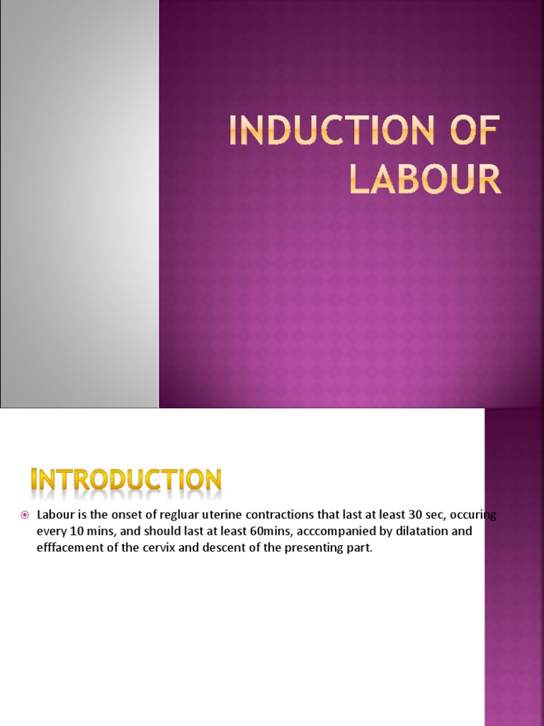 Induction and Augmentation of Labour Guide | PDF | Childbirth ...