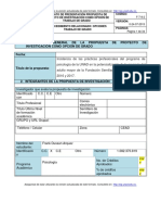 Proyecto de Investigación Incidencia