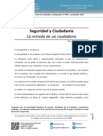 Seguridad y Ciudadanía. La mirada de un ciudadano