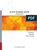 CST Studio Suite - Getting Started