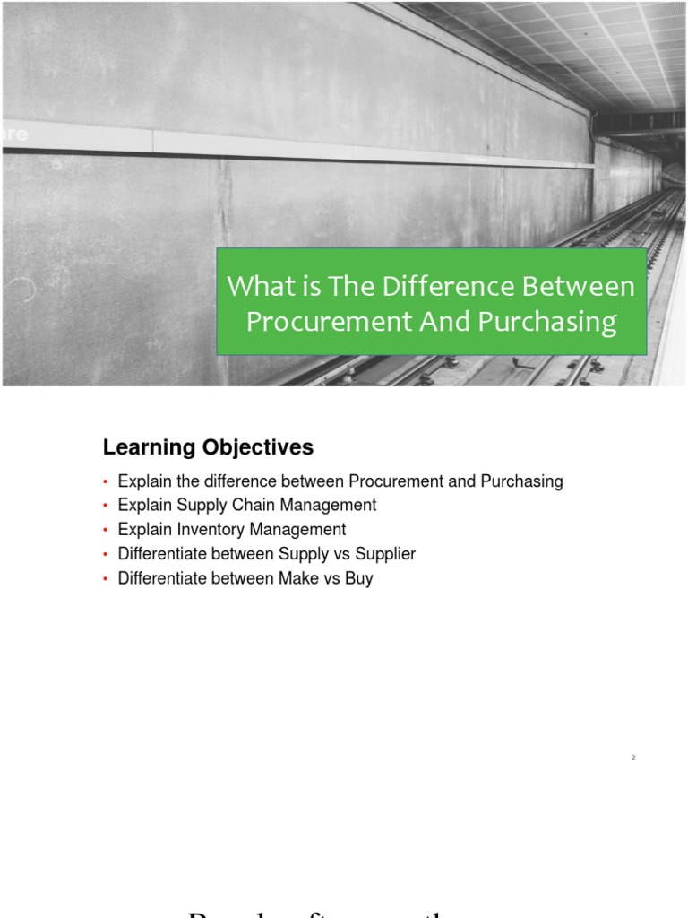 Chapter 1a 1 Procurement And Inventory Management Pdf Procurement