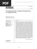 IRJBS 4-2b (an Empirical Study on Market Timing Theory of Capital Structure)