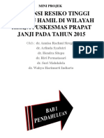 Insidensi Resiko Tinggi Pada Ibu Hamil Di Wilayah