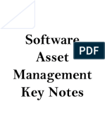 Software Asset Management Key Notes