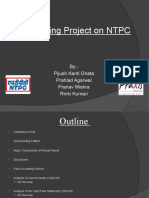 Accounting Project On NTPC: By:-Pijush Kanti Ghata Prahlad Agarwal Pranav Mishra Rinki Kumari