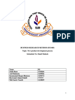 Business Research Method (Bus485) Topic: New Product Development Process Submitted To: Hanif Mahtab