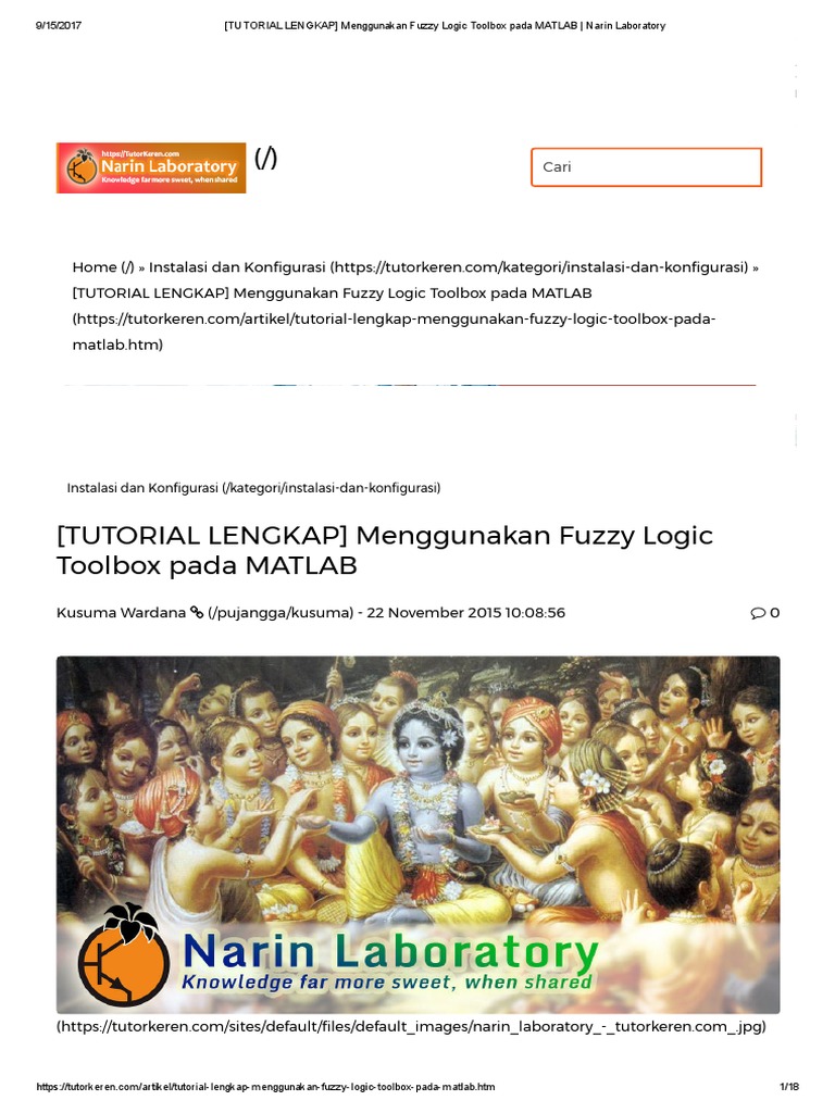 (TUTORIAL LENGKAP) Menggunakan Fuzzy Logic Toolbox Pada MATLAB - Narin ...