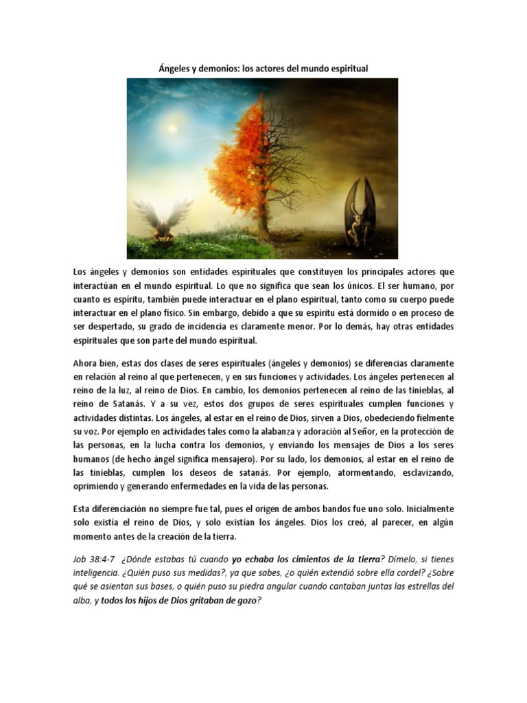 ángeles Y Demonios Pdf Miguel Arcángel Demonios