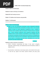 Geotechnical Engineering Syllabus