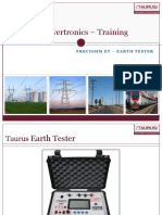 Taurus Powertronics - Training: Preciohm Et - Earth Tester