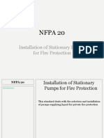 Nfpa 20: Installation of Stationary Pumps For Fire Protection