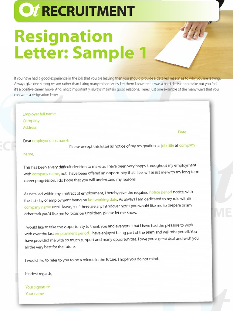 Resignation Letter Samples | PDF