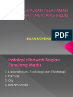 Laporan Pelayanan Bagian Penunjang Medis