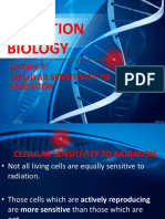 Radiation Biology: Cellular Sensitivity To Radiation