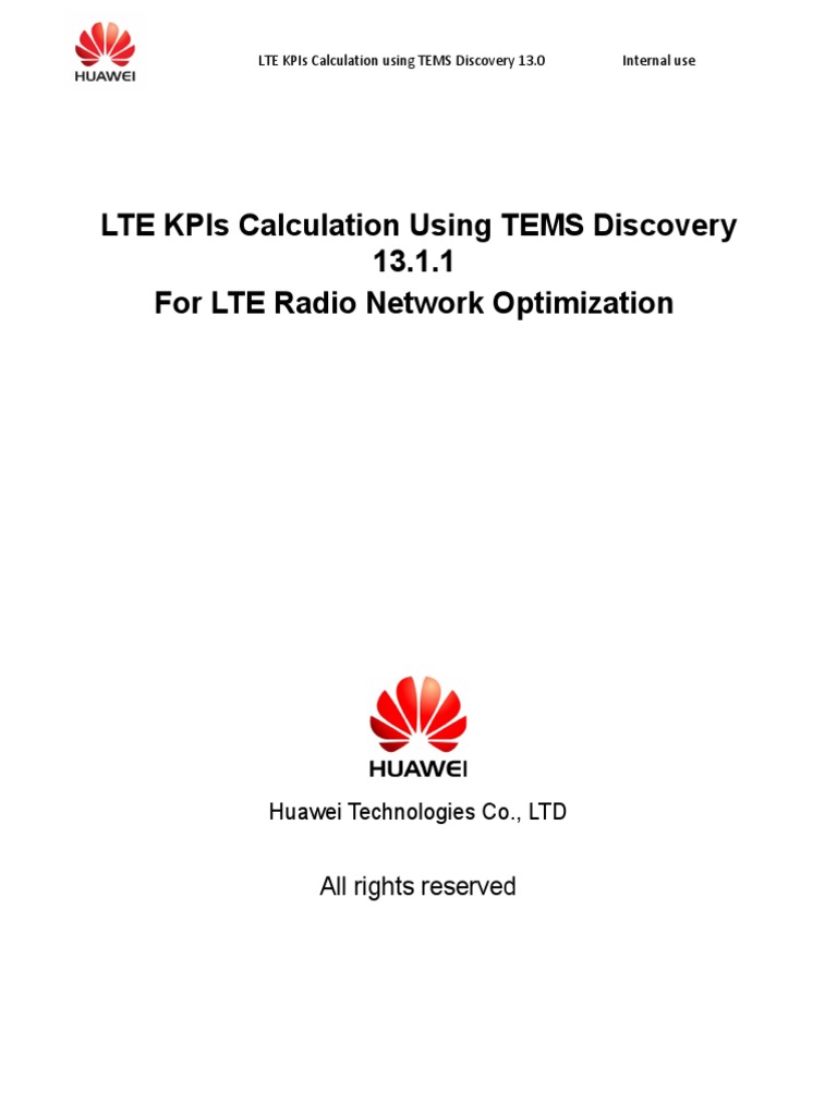 LTE KPI Analysis with TEMS Discovery | PDF | Lte (Telecommunication ...