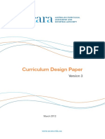 Curriculum Design Paper Version 3 (March 2012)