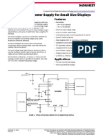 High Efficiency Power Supply For Small Size Displays: Datasheet