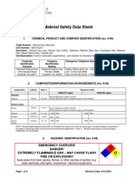 Material Safety Data Sheet: 1. Chemical Product and Company Identification (Rev. 9-04)