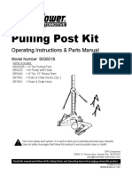 Pulling Post Kit: Operating Instructions & Parts Manual