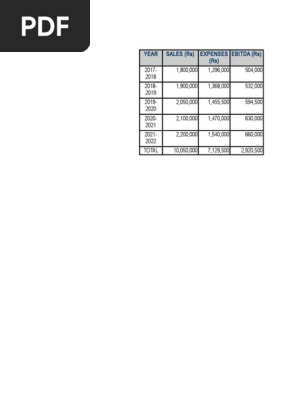 business Plan 5 Year Projection