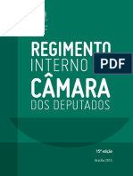 Regimento Interno Da Cãmara Dos Deputados - Câmara Federal - 2015 PDF