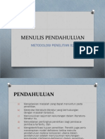 Menulis Pendahuluan