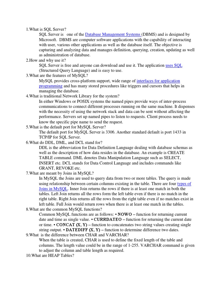 SQL Server DBMS Explained | PDF | Microsoft Sql Server | Databases