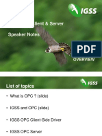 YouTube26 - Speaker Notes, IGSS OPC Client and Server