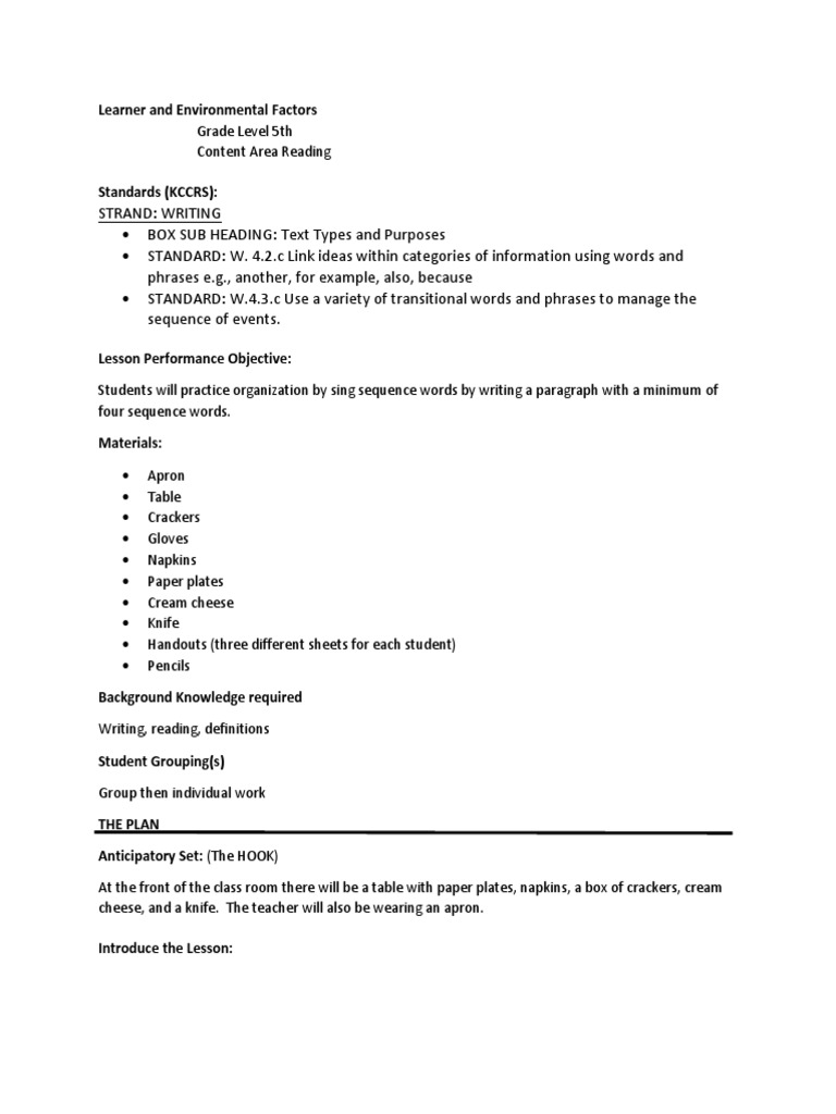 Lesson Plan 2 | PDF | Lesson Plan | Applied Psychology