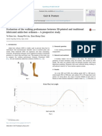 Evaluation of The Walking Performance Between 3D-Printed and Traditional
