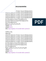 Second Order Systems Programming